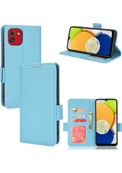 Samsung Galaxy A03 Cüzdan Pu Deri Yan Toka Manyetik Kart (Yurt Dışından) modelleri