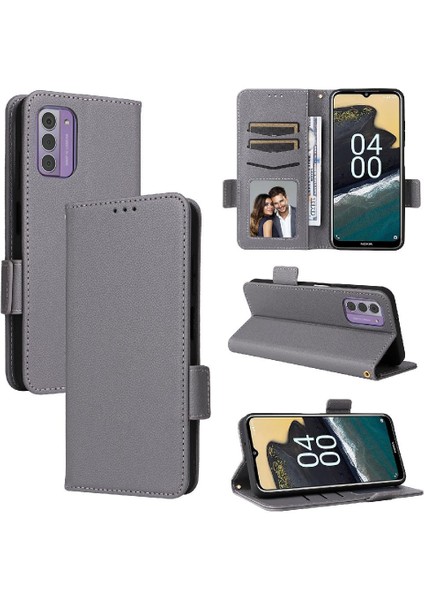 Nokia G42 5g Kart Yuvaları Tutucu Manyetik Cüzdan Yan Toka Pu (Yurt Dışından)