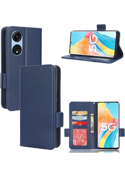 Oppo Için Kılıf Oppo 8t 5g Pu Deri Manyetik Kart Yuvaları Tutucu Cüzdan Yan (Yurt Dışından)