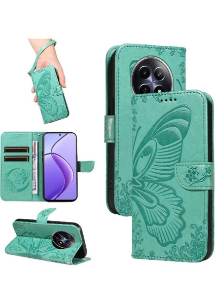 Realme Için Flip Case 12 5g ile Yüksek Kaliteli Deri Ayrılabilir El Kayışı (Yurt Dışından)