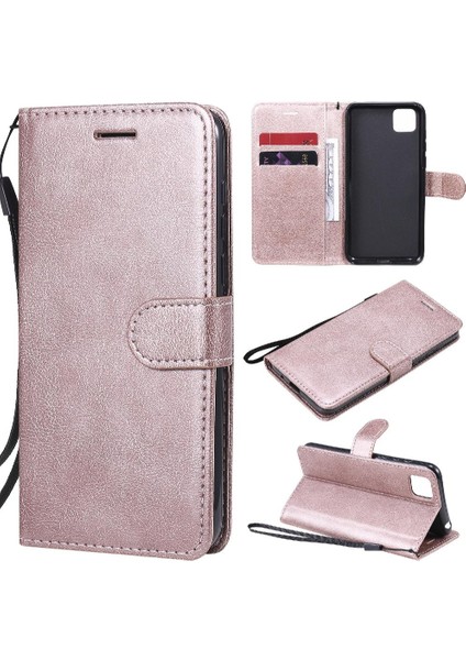 Huawei Huawei P Klasik Düz Renk ile Yüksek Kaliteli Deri Flip Case (Yurt Dışından)