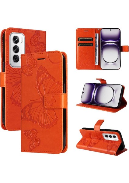 Kart Yuvası Standı Flip Pu ile Oppo Oppo 12 5g Darbeye Dayanıklı Kapak Için Kılıf (Yurt Dışından)