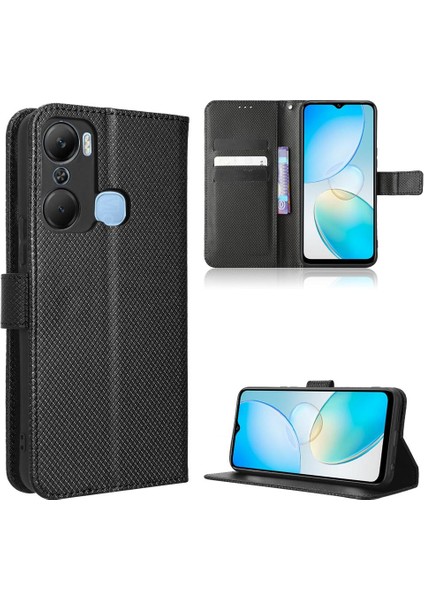 Infinix Sıcak 12 Pro Kickstand Manyetik Cüzdan Kart Tutucu Kapak Için Kılıf (Yurt Dışından)