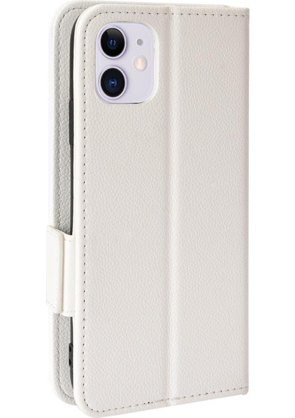 Apple iPhone 12 Için Kılıf Mini Manyetik Cüzdan Kart Yuvaları Tutucu Yan Toka Pu (Yurt Dışından)