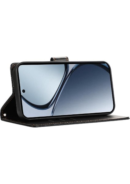 Realme C65 Üç Kart Yuvaları Için Flip Case Kickstand Şok Emici (Yurt Dışından) modelleri