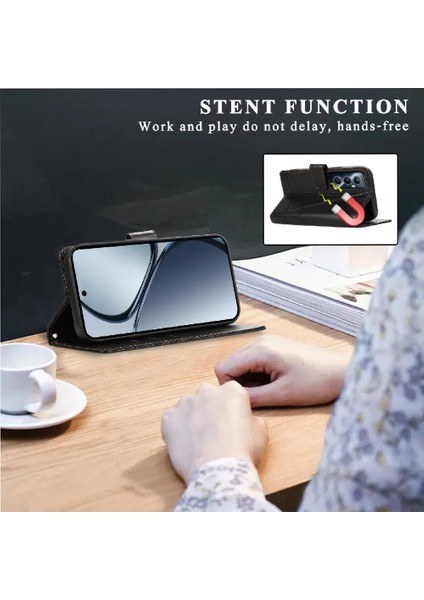 Realme C65 Üç Kart Yuvaları Için Flip Case Kickstand Şok Emici (Yurt Dışından) indirimleri