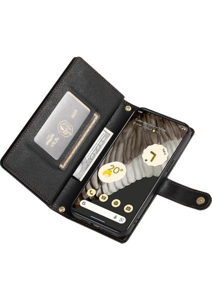 Google Piksel 7 Pro Çok Fonksiyonlu Kart Yuvaları Bilek Kayışı Için Flip Case (Yurt Dışından) fırsatları