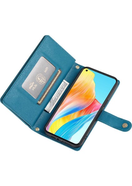 Oppo Oppo 4g Kickstand Çok Fonksiyonlu Kart Yuvaları Bilek Kayışı Için Flip Case (Yurt Dışından) fırsatları