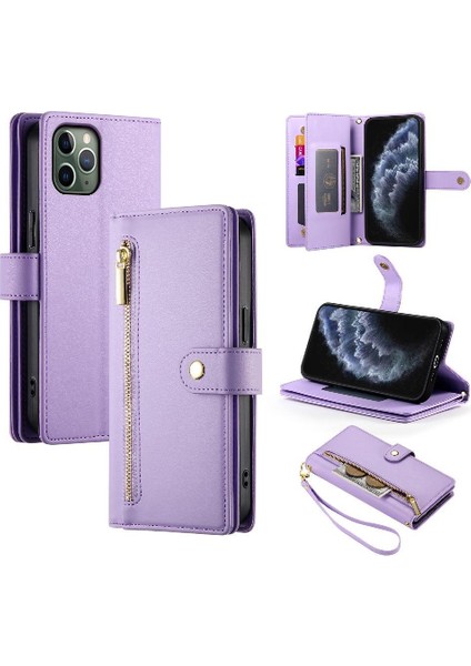 Apple iPhone 11 Pro Için Flip Case Standı Cüzdan Iş Çok Fonksiyonlu Kayış (Yurt Dışından)
