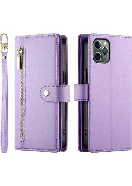 Apple iPhone 11 Pro Için Flip Case Standı Cüzdan Iş Çok Fonksiyonlu Kayış (Yurt Dışından)