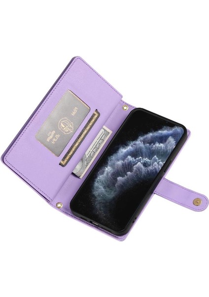 Apple iPhone 11 Pro Için Flip Case Standı Cüzdan Iş Çok Fonksiyonlu Kayış (Yurt Dışından)