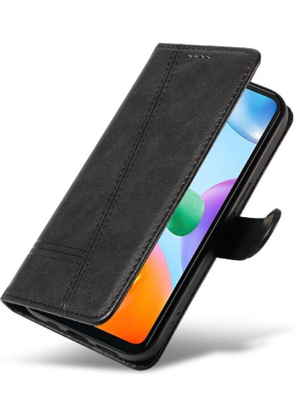 Kredi Kartı Yuvası ile Xiaomi Redmi 10C Için Filp Durumda Cüzdan Telefon Kılıfı Pu (Yurt Dışından) modelleri
