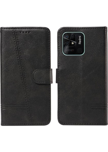 Kredi Kartı Yuvası ile Xiaomi Redmi 10C Için Filp Durumda Cüzdan Telefon Kılıfı Pu (Yurt Dışından) fırsatları