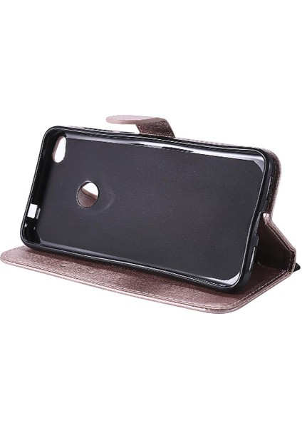 Huawei P8 Lite Klasik Düz Renk Iş Cüzdan Telefon Için Flip Case (Yurt Dışından)
