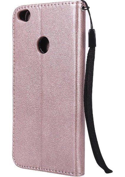Huawei P8 Lite Klasik Düz Renk Iş Cüzdan Telefon Için Flip Case (Yurt Dışından)