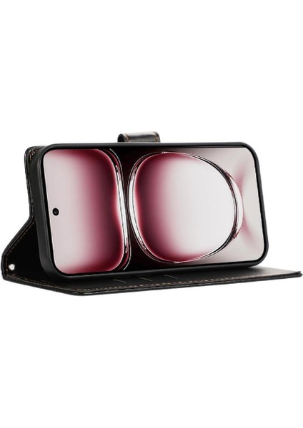 Oppo Oppo 12 Pro 5g Için Flip Case Üç Kart Yuvaları Darbeye Kickstand (Yurt Dışından) modelleri