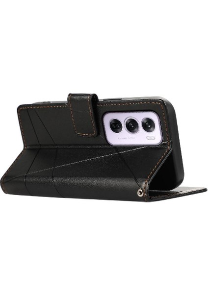 Oppo Oppo 12 Pro 5g Için Flip Case Üç Kart Yuvaları Darbeye Kickstand (Yurt Dışından) fırsatları