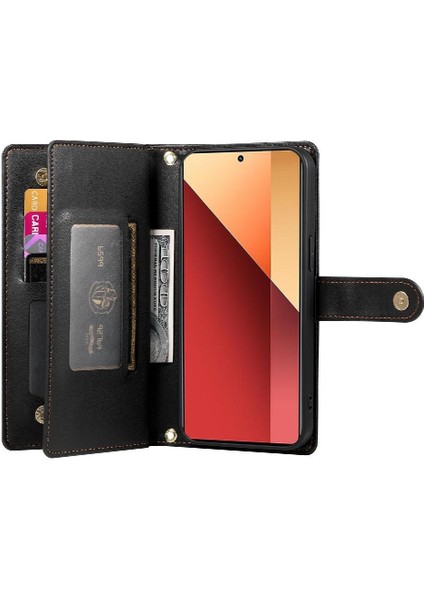 Xiaomi Poco M6 Pro Bilek Kayışı Kickstand Cüzdan Bölmesi Için Flip Case (Yurt Dışından) indirimleri