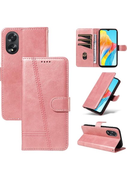 Oppo A38 4G/A18 4g Preslenmiş Pu Deri Cüzdan Telefon Kılıfı Için Filp Durumda (Yurt Dışından) fiyatları