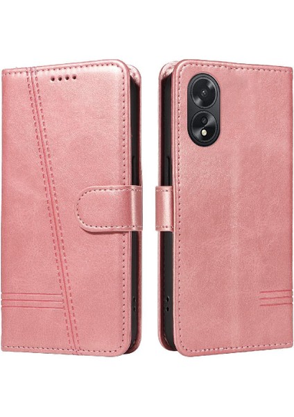 Oppo A38 4G/A18 4g Preslenmiş Pu Deri Cüzdan Telefon Kılıfı Için Filp Durumda (Yurt Dışından) modelleri