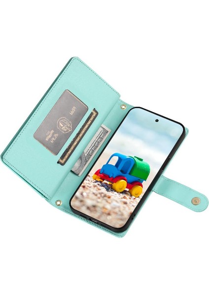 Google Piksel 9/9 Pro Cüzdan Bölmesi Çok Fonksiyonlu Kart Için Flip Case (Yurt Dışından) modelleri