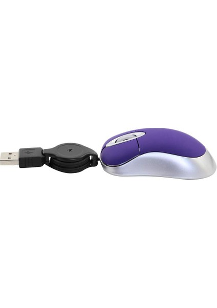 Mini USB Kablolu Fare Geri Çekilebilir Minik Küçük Fare 1600 Dpı Optik Kompakt Seyahat Fareleri Windows 98 2000 Xp Vista Sürümü (Yurt Dışından) fiyatları
