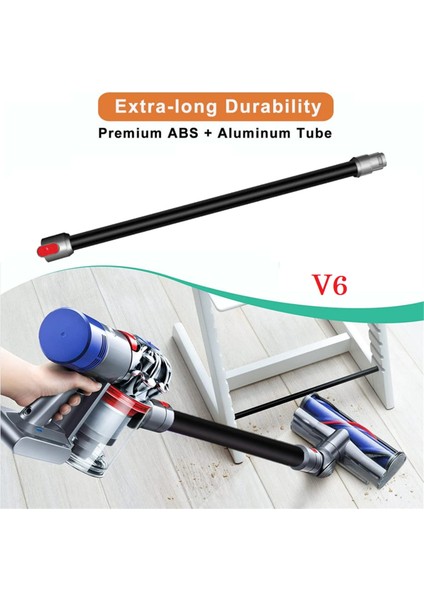 Dyson V6/DC58/DC59/DC61/DC62/DC74 Için Hızlı Bırakma Değnek Vakumlar Ek Uzatma Tüpü Çubuk Elektrikli Süpürgeler Turuncu (Yurt Dışından)