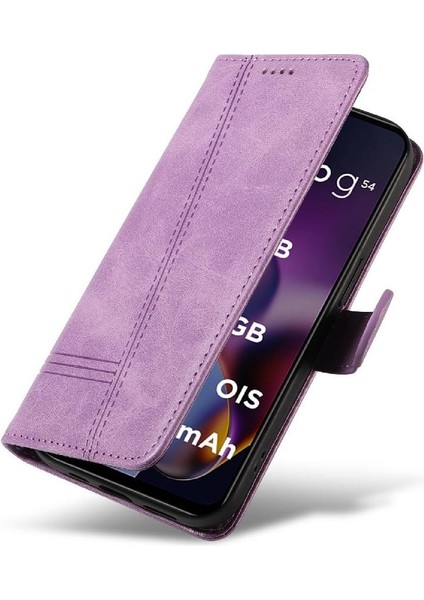 Motorola Moto G54 5g Ayrılabilir Siyah Bilezik Için Filp Durumda Preslenmiş Pu (Yurt Dışından) modelleri