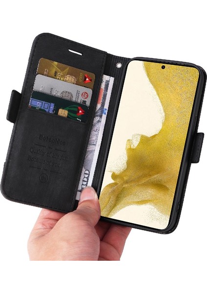 Samsung Galaxy S22 Artı 5g Için Kılıf Cüzdan Kapak Çevirin Tpu Deri Manyetik (Yurt Dışından)