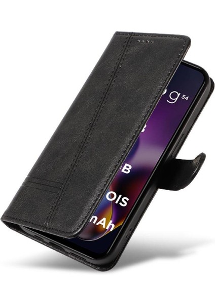 Motorola Moto G54 5g Ayrılabilir Siyah Bilezik Için Filp Durumda Preslenmiş Pu (Yurt Dışından) fırsatları