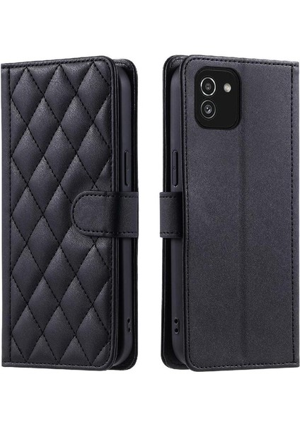 Samsung Galaxy A03 Flip Folio Cüzdan Kafes Kart Yuvaları Için Telefon Kılıfı (Yurt Dışından)