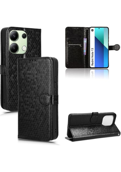 Xiaomi Redmi Için Not 13 4g Manyetik Toka Deri Cüzdan Kapak (Yurt Dışından)