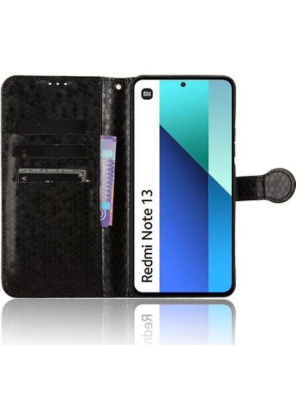 Xiaomi Redmi Için Not 13 4g Manyetik Toka Deri Cüzdan Kapak (Yurt Dışından)