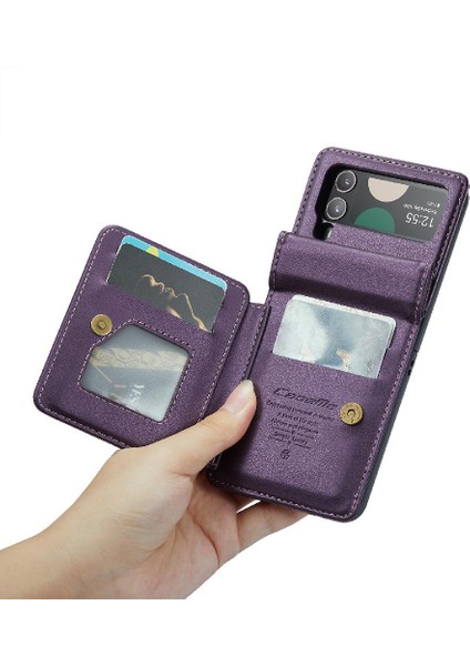 Samsung Galaxy Z Flip 4 5g Kickstand Slim Case Pu Için Caseme Cüzdan Kılıf (Yurt Dışından) modelleri