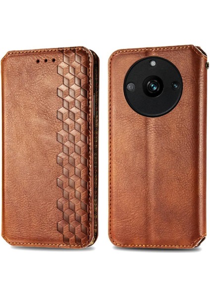 Oppo Realme 11 Pro Için Kılıf Zarif Iş Cüzdan Fonksiyonu Deri (Yurt Dışından)