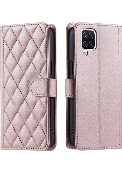 Samsung Galaxy A12 Kart Yuvaları Tutucu Için Telefon Kılıfı El Kayışı Manyetik (Yurt Dışından)