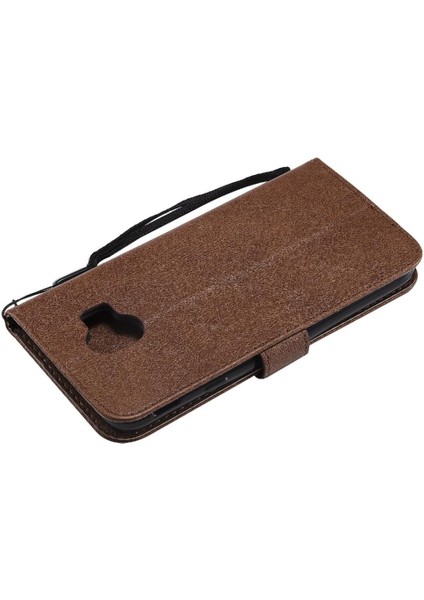 Kart Yuvası Klasik Düz Renk ile Samsung Galaxy J4 2018 Için Flip Case (Yurt Dışından)