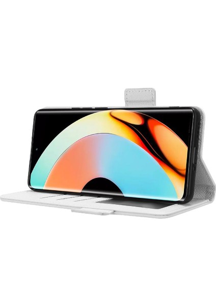 Realme 10 Pro Artı Kart Yuvaları Için Kılıf Tutucu Cüzdan Manyetik Yan Toka (Yurt Dışından)