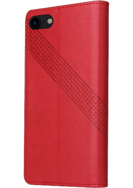 Apple iPhone 7/8 Kickstand Premium Deri Üç Kart Yuvaları Için Flip Case (Yurt Dışından) indirimleri