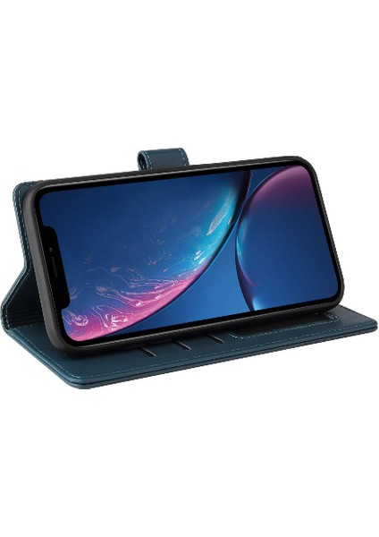 Apple iPhone Xr Kickstand Üç Kart Yuvaları Premium Deri Için Flip Case (Yurt Dışından) fırsatları