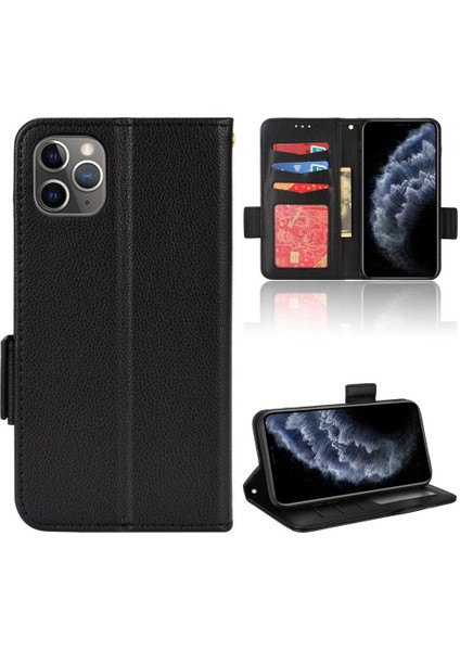 Apple iPhone 11 Için Kılıf Pro Max Yan Toka Cüzdan Pu Deri Manyetik Kart (Yurt Dışından)