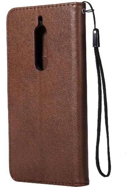 Kart Yuvası Klasik Düz Renk Iş Cüzdan ile Nokia 5 Için Flip Case (Yurt Dışından) modelleri