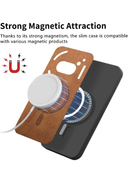 Nothing Flip Case Telefon 2A Magsafe Araç Mounts Kablosuz Şarj Ince (Yurt Dışından)