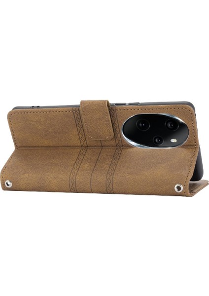 Onur Için Flip Case 100 Pro 5g Pu Deri Darbeye Koruyucu Kickstand (Yurt Dışından)