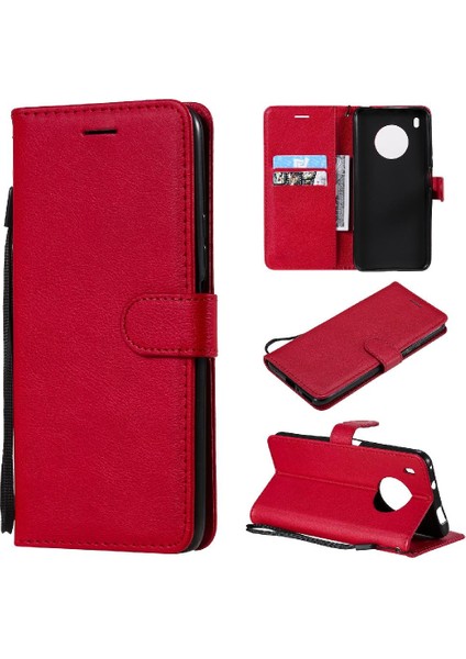 Huawei Y9A Iş Cüzdan Telefon Kılıfı Için Flip Case Yüksek Kalite Deri (Yurt Dışından)