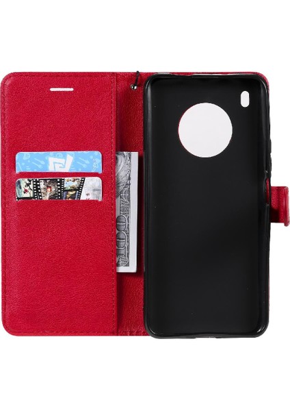 Huawei Y9A Iş Cüzdan Telefon Kılıfı Için Flip Case Yüksek Kalite Deri (Yurt Dışından)