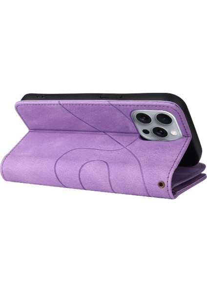 Kart Yuvası Standı Iki Renkli Dikiş Tarzı ile Apple iPhone 16 Pro Max Için Kılıf (Yurt Dışından) indirimleri
