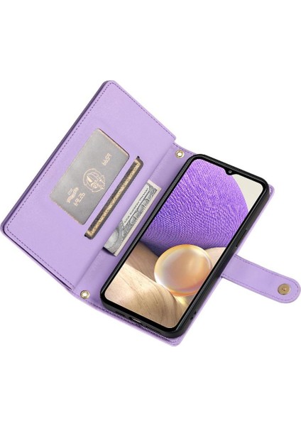 Samsung Galaxy A32 5g Kickstand Bilek Kayışı Çok Fonksiyonlu Flip Case (Yurt Dışından) fırsatları