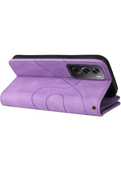 Oppo Oppo 12 Pro 5g Dokuz Kart Yuvaları Iki Renkli Dikiş Kickstand Için Kılıf (Yurt Dışından) modelleri