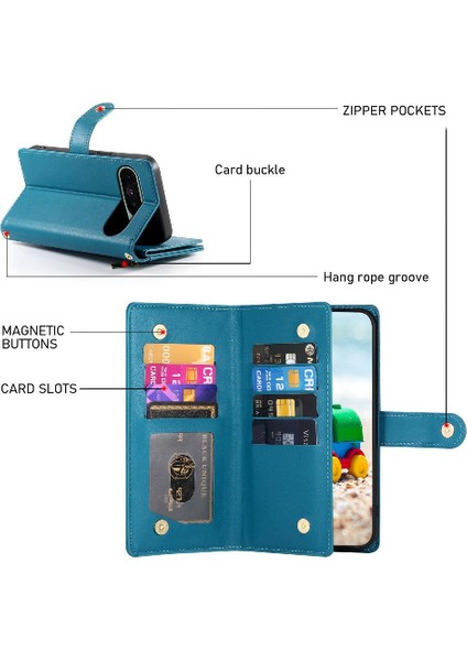 Google Piksel 9/9 Pro Cüzdan Bölmesi Çok Fonksiyonlu Kart Için Flip Case (Yurt Dışından) fırsatları